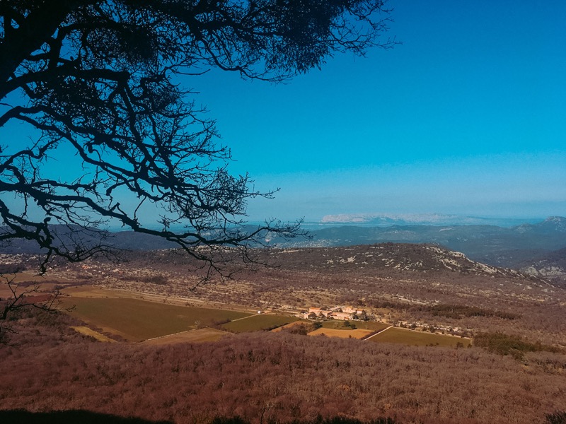 Vtt hivernal en Provence